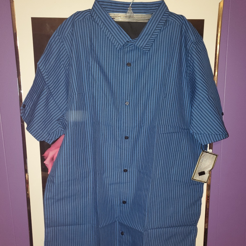 Commune Mens Short Sleeve Button Down Shirt XL NWT